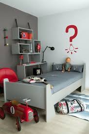 Think about all the marvelous ceiling designs for kids' rooms you can come up with. Color Inspiration Gray Red Red Boys Bedroom Boy Room Red Cool Kids Bedrooms