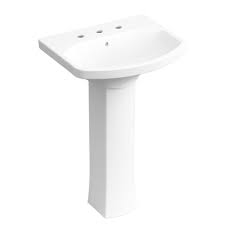 kohler elmbrook 24 in. pedestal sink in