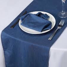 14 X108 Dark Blue Faux Denim Polyester Table Runner Denim Table Runner Table Runners Blue Table Runner