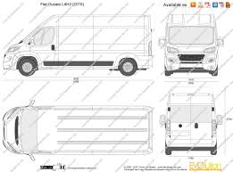 Fiat Ducato L4h3 Vector Drawing Fiat Ducato Fiat Vector Drawing