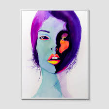 Beauty Mixto Brilliance: Original Exotic Colorful Watercolor Portrait by  Nick Horvath — Nick Horvath