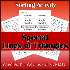 Review Of Line Segments Of Triangles Students Determine What Type Of Line Segment Ab Is Covers Midsegment Sorting Activities Segmentation Teaching Geometry