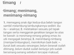 Bersedia sebelum sesuatu perkara yang buruk berlaku. Rafflesia Tiomanensis On Twitter Ah Lupa Pula Ada Perkataan Timang Timang
