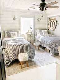 Farmhouse Style Bedroom Ft Andrew Wooden Country Platform Bed Frame With Headboard In Mint Bedroom Vintage Farmhouse Bedroom Decor Farmhouse Style Bedrooms