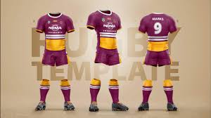 Jersey texture logo mockup free psd to realistic showcase your designs. Rugby Uniform Template Mockup Sports Templates