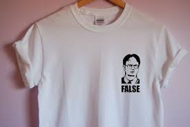 The Office Dwight Schrute False T Shirt The Office Shirts The Office Merch The Office Dwight