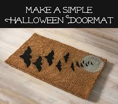 Remember when i introduced you to lz from the summery umbrella and told you what a great source she is for original hand lettered svg files and prints? Make A Simple Halloween Doormat With Spray Paint Diy Candy