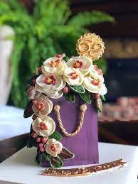 Buttercream Orchids Flowers Cake Beach Birthday Cake Small Birthday Cakes Pretty Cakes
