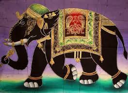 Batik Of Traditional Indian Elephant Batik Art Elephant Art Indian Folk Art