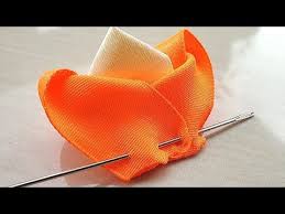 Diy Very Creative Ribbon Art Tutorial Youtube Ribbon Art Ribbon Embroidery Tutorial Ribbon Flower Tutorial