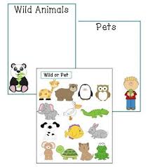 Wild Animal Or Pet Sorting Game Etsy Animal Worksheets Animals Wild Tame Animals