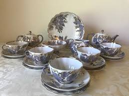 Empress china japan tea set. Lot Art Nina Slavina Lomonosov Imperial Porcelain Factory Moonlight Tea Set For 5 20 Gold Porcelain