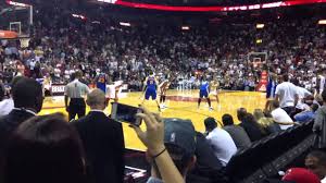 Oklahoma city thunder center steven adams, far left, and golden state warriors guard stephen curry. Lebron James Chokes Against Golden State Warriors 12 12 12 Courtside View Youtube