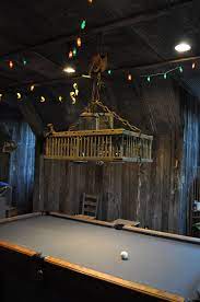 Pin By Jennifer Crabtree On Game Room Pool Table Lighting Chicken Coop Decor Condo Decorating