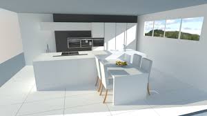 Tr S Belle Cuisine Blanche Sans Poign Es Avec Lot Decoration Cuisine Decoration Room Room Decor Ide In 2020 White Modern Kitchen Home Neo Angle Shower Enclosures