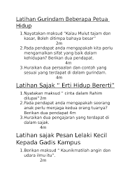 Penyajak menghantar anak dara suntinya ke tempat baharu yang jauh berbeza kehidupannya supaya anaknya itu menimba ilmu dan pengalaman di menara gading. 2