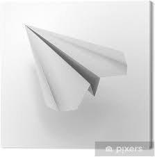 Mrangeldv] aqui te traigo un nuevisimo video!!! Tableau Sur Toile Vecteur Avion Origami Pixers Nous Vivons Pour Changer