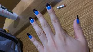 This low level of oxygen in the blood results in the skin or the membrane beneath the skin turning a bluish colour (or sometimes even purple). Black And Blue Nails By Korvahk Fur Affinity Dot Net