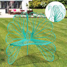 Check out peacock metal arm chair at the chair market. Metal Peacock Garden Chair Green Ornate Wroght Metal Peacock Chair