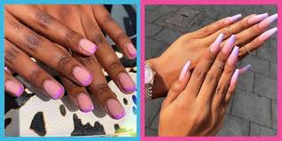 Hot pink black white silver nails sculptured acrylic with neon pink. 35 Of The Best Pink Nail Art Designs On Instagram 2020