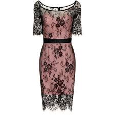 Black And Pink Lace Overlay Dress 70 Liked On Polyvore Featuring Dresses Short Dresses Short Evening Dresses Pink And Ropa Rosa Vestidos De Fiesta Ropa