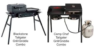Blackstone 1819 griddle and charcoal combo. Blackstone Tailgater Vs Camp Chef One Has A Better Griddle
