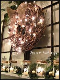 A Recycled Beautiful Fireplace Mantel Rustic Christmas Wreaths Christmas Decorations
