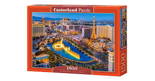 This is a colorful 500 piece puzzle t. Castorland C 151882 Fabulous Las Vegas 1500 Pieces Puzzle