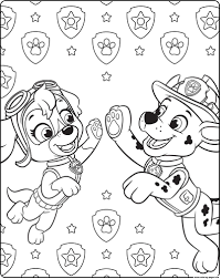 Marshall and chase in christmas. Paw Patrol Ultimate Rescue Skye Marshall Coloring Pages Printable