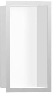 Check spelling or type a new query. Hansgrohe Xtrastoris Wall Niche 56096800 30x15x10cm With Design Frame Matt White Stainless Steel Optic