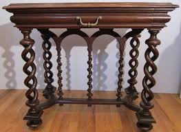 Renaissance Louis Xiii Side Table Dimensions Width 34 Height 29 Depth 22 In Inches Wood Walnut Country France Date Circa 1890