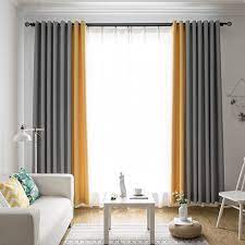 Find great deals on grey curtains & drapes at kohl's today! Nordic Style Blackout Curtains For Living Room Gray Room Decor Thermal Insulated Solid Drapes Splice Bedroom Blackout Curtain Curtains Aliexpress