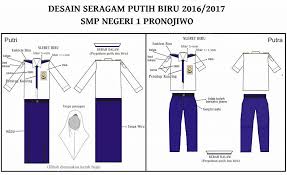 Meningkatnya kebutuhan akan seragam smp biru putih murah di tahun tahun ajaran baru yang akan datang akan semakin meningkatnya kami dari pihak rizka seragam siap melayani anda semua dalam hal pengadaan seragam smp biru putih murah berkualitas nomor 1 di indonesia. Rilis Desain Seragam Putih Dokumentasi Smpn 1 Pronojiwo Facebook