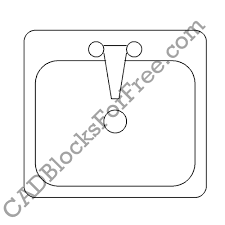 laundry sink free autocad block in dwg