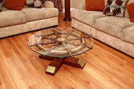 Madison park gretna real marble round coffee table metal base $650. Nautical Ship Wheel Coffee Table 40 With 41 Glass Coffee Table Table Glass