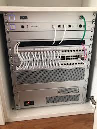Looks great in my home.5. Apartment Rack Rebuild In An Ikea Besta W Glass Front Door Option All Parts Painted In Unifi Silver Wife Acceptance Increased By 500 Homelab