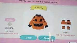 Acnh Spooky Pumpkin Sweater Pro Design Spooky Pumpkin Custom Design Animal Crossing