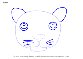 Want to learn all sorts of fun and interesting facts about cougars for kids? Learn How To Draw A Black Panther Face For Kids Animal Faces For Kids Step By Step Drawing Tutorials