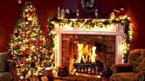 1920x1080 outdoor christmas tree desktop pc and mac wallpaper. Winter Cozy Christmas Fireplace Wallpaper
