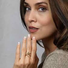 Gold Stingray Ring Solid Bronze Manta Ray Gold Ring Adjustable