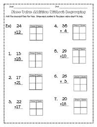 adding with regrouping on the place value chart worksheets