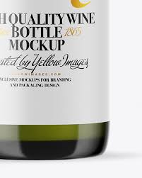 Download Green Glass White Wine Bottle Mockup In Bottle Mockups On Yellow Images Object Mockups PSD Mockup Templates