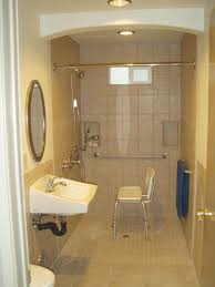Since it doesn't have a lip, there's more floor space for maneuvering a wheelchair or walker. Pin By Jessica Lindsey On Bathroom Ideas Handicap Bathroom Design Accessible Bathroom Design Handicap Bathroom