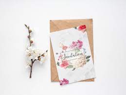 Free Minimalistic Invitation Mockup Psd 2018 Invitation Mockup Wedding Greetings Lovely Invitation