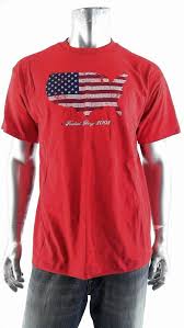 Faded Glory Usa Patriotic Flag Mens Size L Casual Crew Neck
