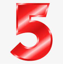 Download Number Red Numerical Digit Download Symbol Red Number 5 Clipart Png Image For Free Search More Creative Png Resources W Symbols Clip Art Png Images
