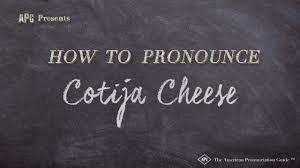 Named after the town of cotija, michoacán where it originated, cotija cheese has a strong, salty flavor and mostly used as a topping or mixed into sauces. How To Pronounce Cotija Cheese Cotija Cheese Pronunciation Youtube