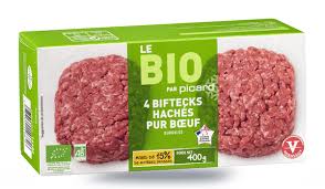 4 Biftecks Haches Bio Surgeles Les Viandes Volailles Picard Nourriture Chien Bifteck Viande Bovine