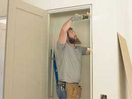 Installing A Prehung Interior Door Jamb Switch Prehung Interior Doors Baby Changing Tables Floating Shelves Diy
