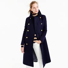 A good choice if you live in a warmer climate but still want the look of a winter coat. J Crew Petite Double Breasted Topcoat In Wool Cashmere 395 J Crew Lookastic